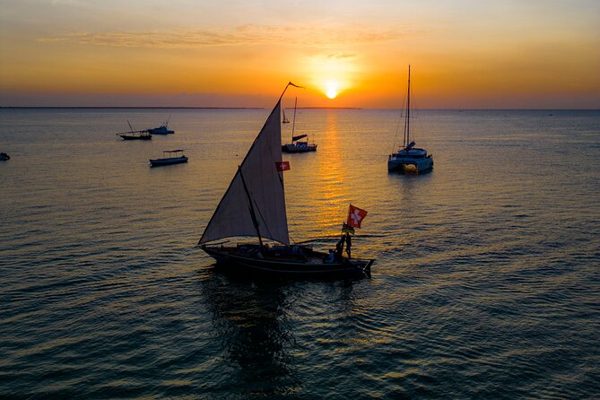 Traditional Jahazi dhow at sunset